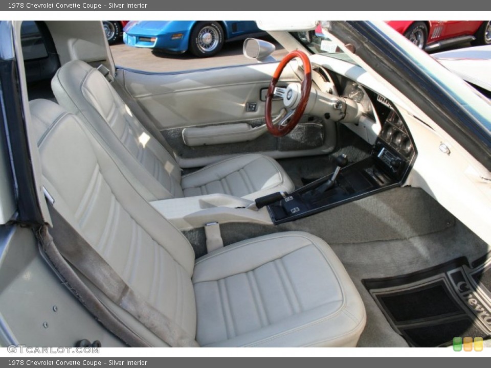 Silver Interior Photo for the 1978 Chevrolet Corvette Coupe #57193564