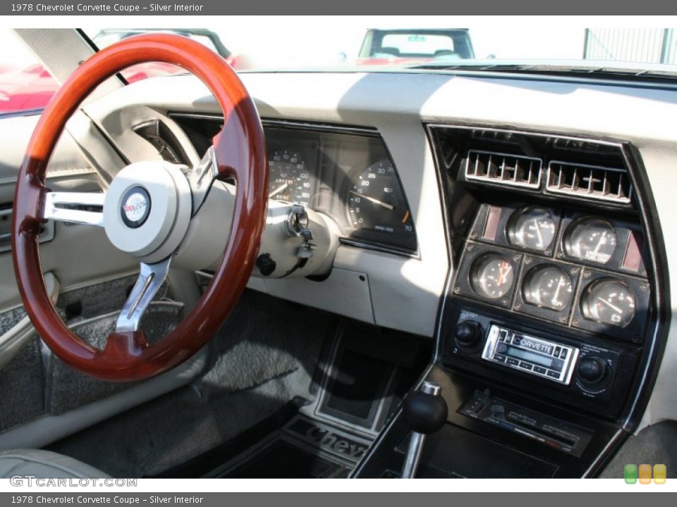 Silver Interior Dashboard for the 1978 Chevrolet Corvette Coupe #57193594