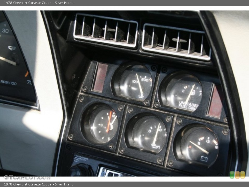 Silver Interior Gauges for the 1978 Chevrolet Corvette Coupe #57193603