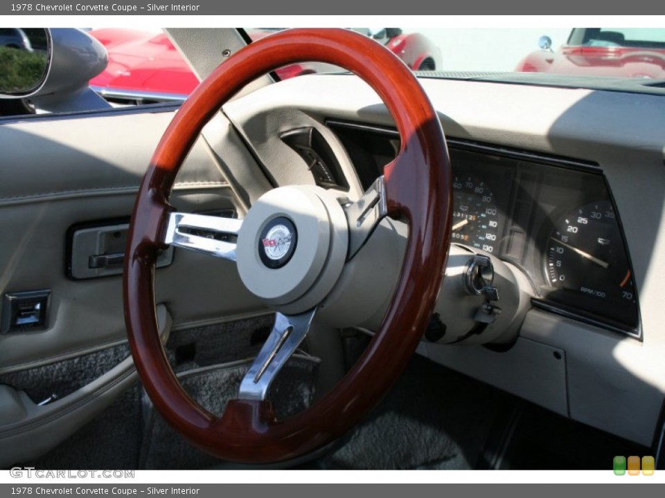 Silver Interior Steering Wheel for the 1978 Chevrolet Corvette Coupe #57193609