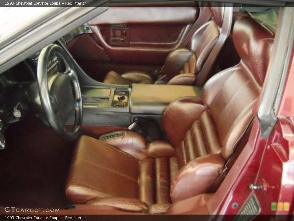 Red Interior Photo for the 1993 Chevrolet Corvette Coupe #57193735