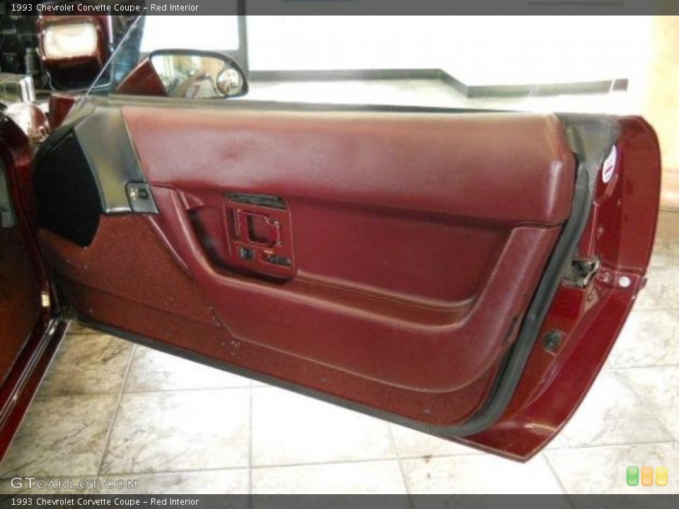 Red Interior Door Panel for the 1993 Chevrolet Corvette Coupe #57193741