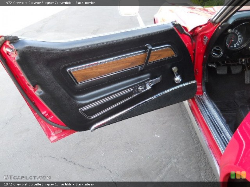 Black Interior Door Panel for the 1972 Chevrolet Corvette Stingray Convertible #57194035