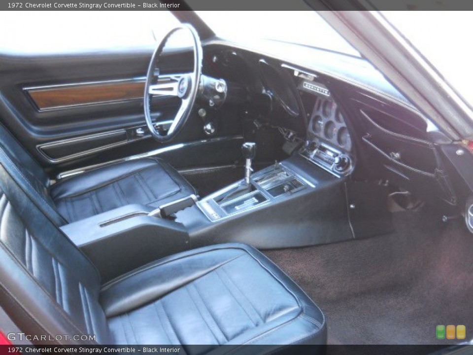 Black Interior Photo for the 1972 Chevrolet Corvette Stingray Convertible #57194170