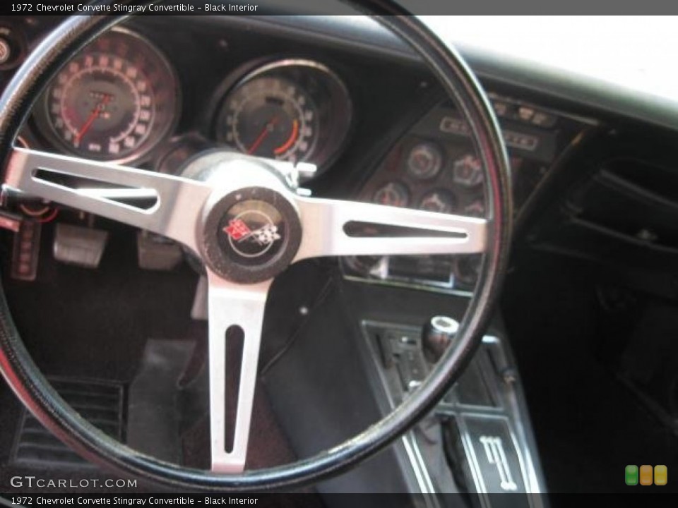 Black Interior Steering Wheel for the 1972 Chevrolet Corvette Stingray Convertible #57194182