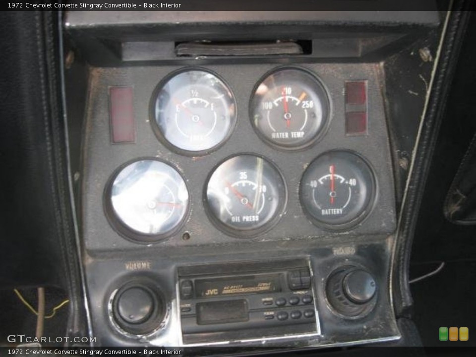 Black Interior Gauges for the 1972 Chevrolet Corvette Stingray Convertible #57194206