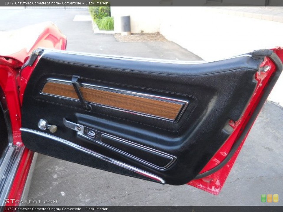 Black Interior Door Panel for the 1972 Chevrolet Corvette Stingray Convertible #57194257