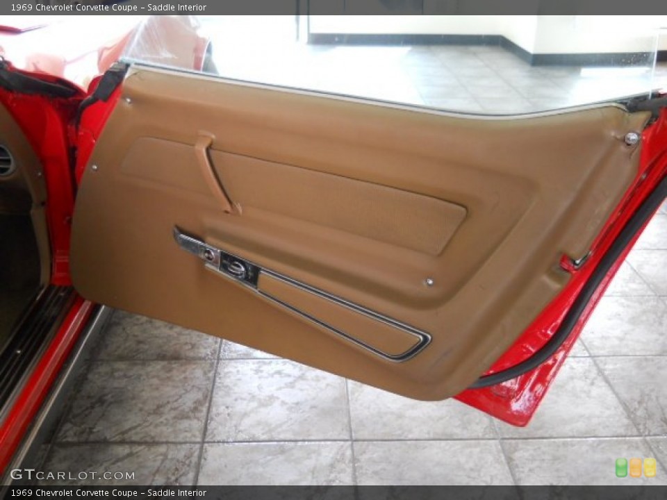 Saddle Interior Door Panel for the 1969 Chevrolet Corvette Coupe #57194356