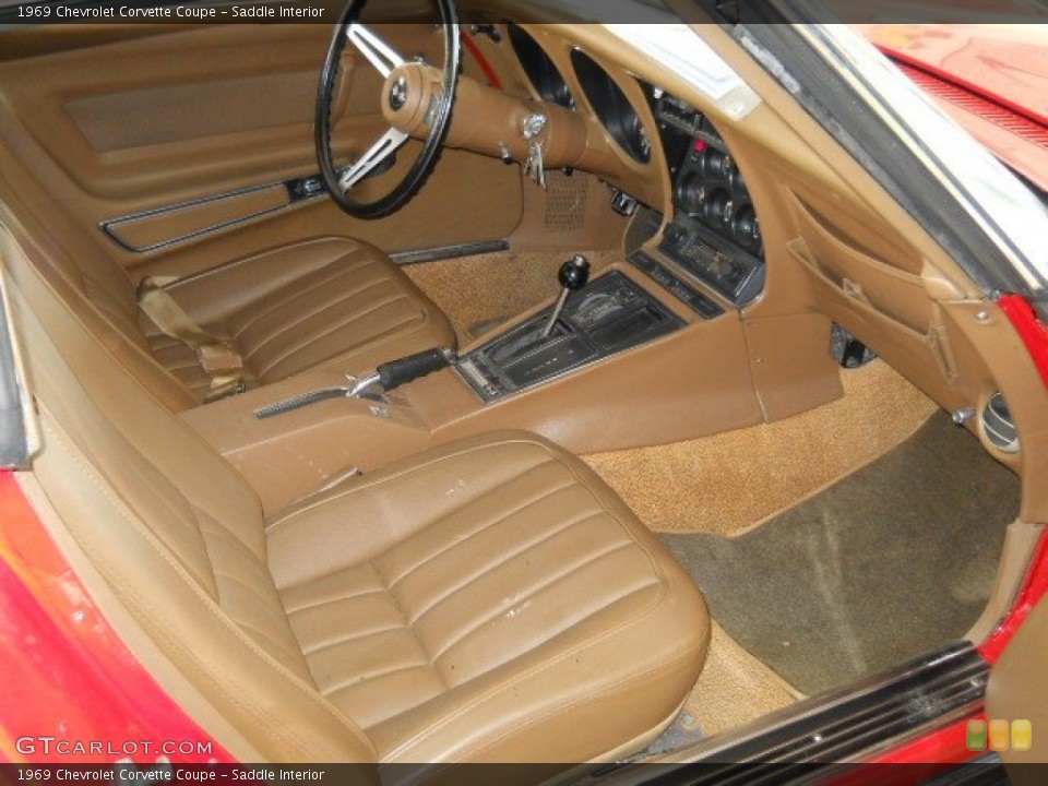 Saddle Interior Photo for the 1969 Chevrolet Corvette Coupe #57194365