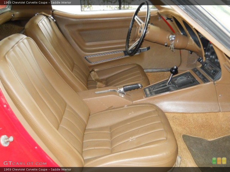 Saddle Interior Photo for the 1969 Chevrolet Corvette Coupe #57194374