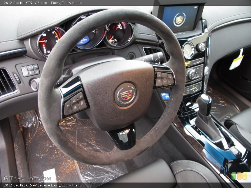 Ebony/Ebony Interior Steering Wheel for the 2012 Cadillac CTS -V Sedan #57197428