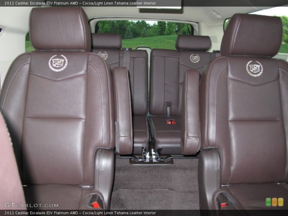 Cocoa/Light Linen Tehama Leather Interior Photo for the 2011 Cadillac Escalade ESV Platinum AWD #57197870