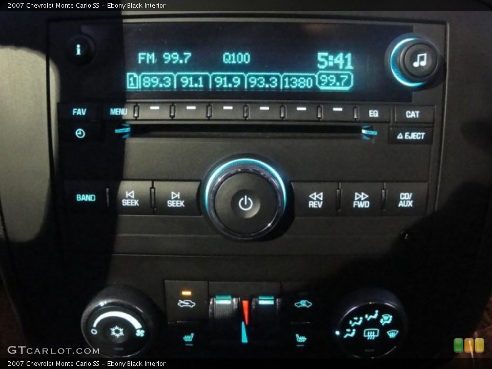 Ebony Black Interior Audio System for the 2007 Chevrolet Monte Carlo SS #57199087