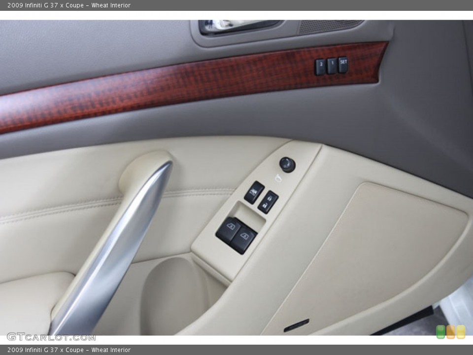 Wheat Interior Controls for the 2009 Infiniti G 37 x Coupe #57200545