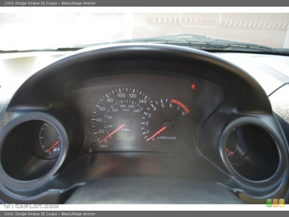 Black/Beige Interior Gauges for the 2002 Dodge Stratus SE Coupe #57200632