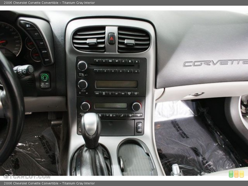 Titanium Gray Interior Controls for the 2006 Chevrolet Corvette Convertible #57201946