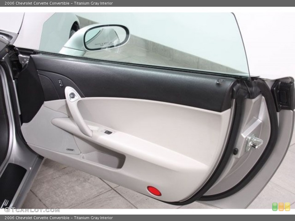 Titanium Gray Interior Door Panel for the 2006 Chevrolet Corvette Convertible #57201985