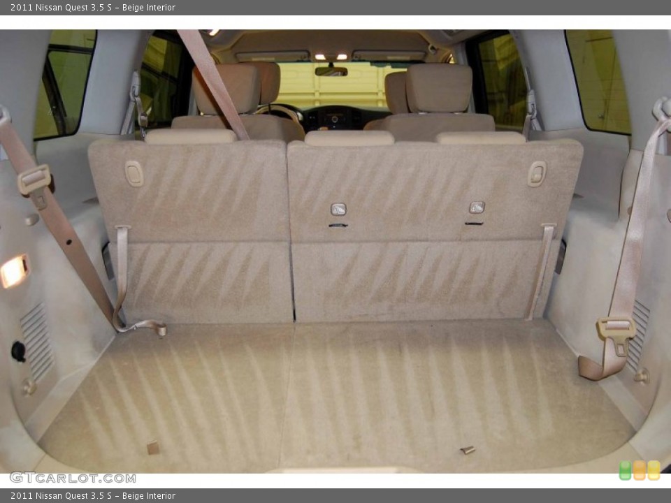 Beige Interior Trunk for the 2011 Nissan Quest 3.5 S #57202604