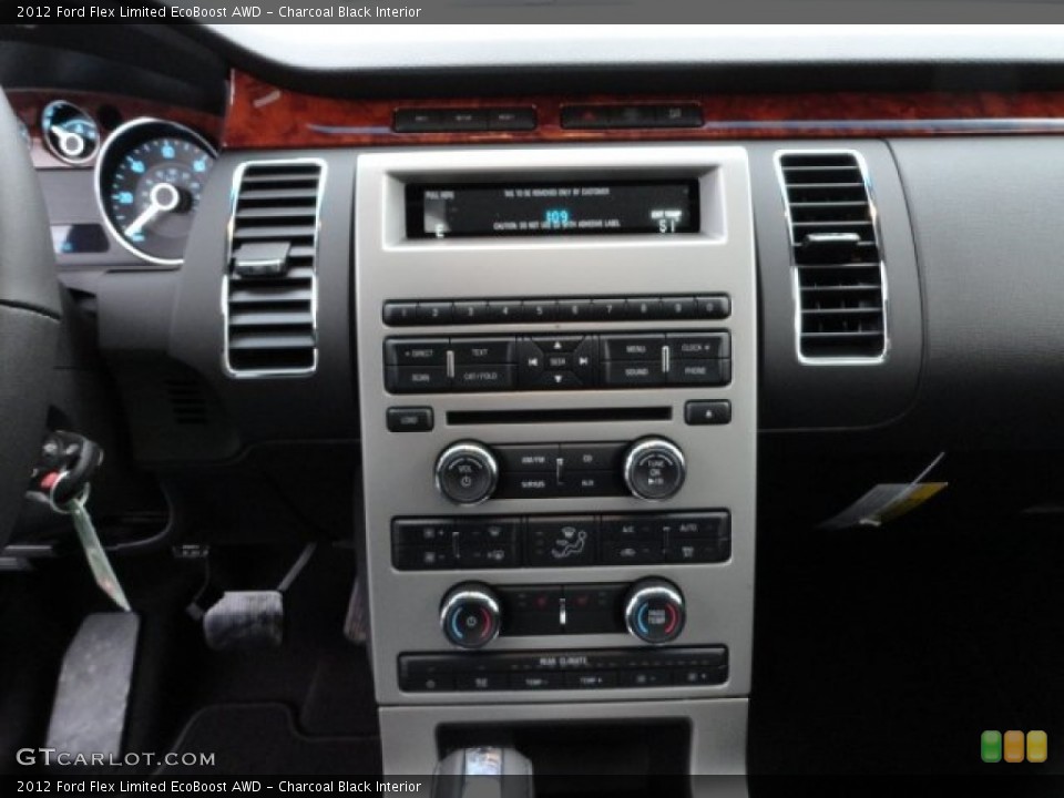 Charcoal Black Interior Controls for the 2012 Ford Flex Limited EcoBoost AWD #57203915