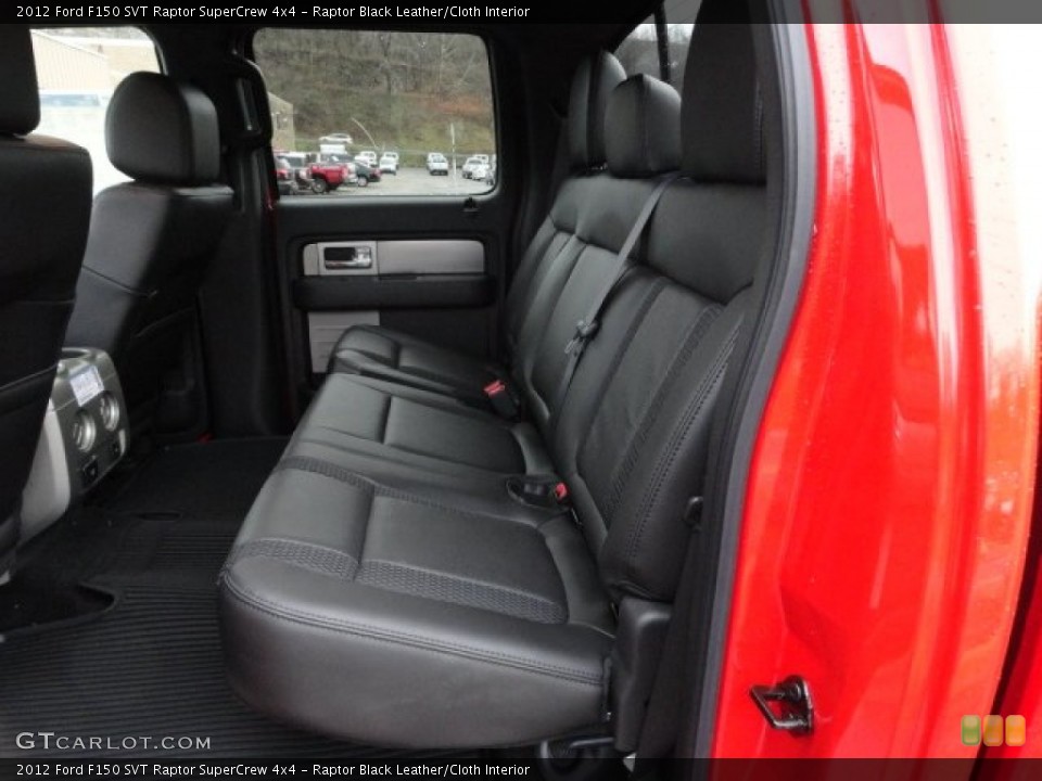 Raptor Black Leather/Cloth Interior Photo for the 2012 Ford F150 SVT Raptor SuperCrew 4x4 #57204160