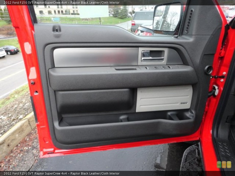 Raptor Black Leather/Cloth Interior Door Panel for the 2012 Ford F150 SVT Raptor SuperCrew 4x4 #57204175