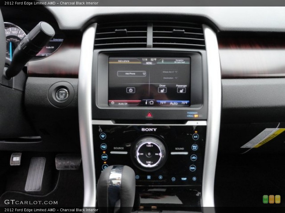 Charcoal Black Interior Controls for the 2012 Ford Edge Limited AWD #57204316