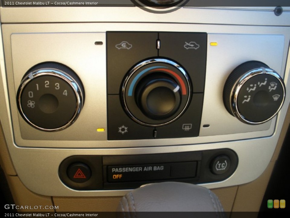 Cocoa/Cashmere Interior Controls for the 2011 Chevrolet Malibu LT #57204700