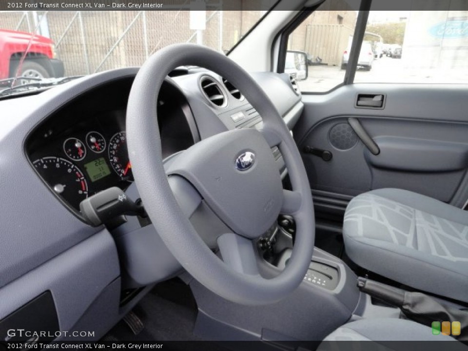 Dark Grey Interior Steering Wheel for the 2012 Ford Transit Connect XL Van #57204715