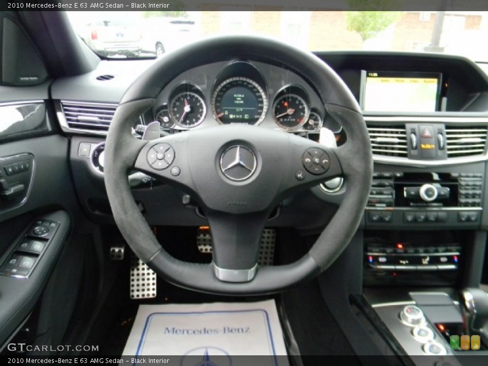 Black Interior Steering Wheel for the 2010 Mercedes-Benz E 63 AMG Sedan #57206330