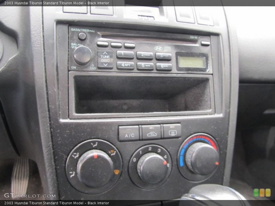 Black Interior Controls for the 2003 Hyundai Tiburon  #57207370