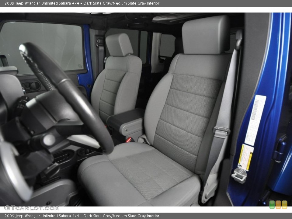 Dark Slate Gray/Medium Slate Gray Interior Photo for the 2009 Jeep Wrangler Unlimited Sahara 4x4 #57208693