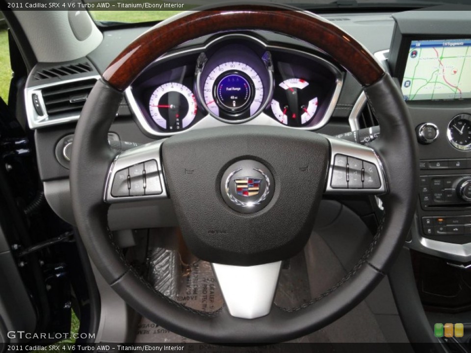 Titanium/Ebony Interior Steering Wheel for the 2011 Cadillac SRX 4 V6 Turbo AWD #57209785