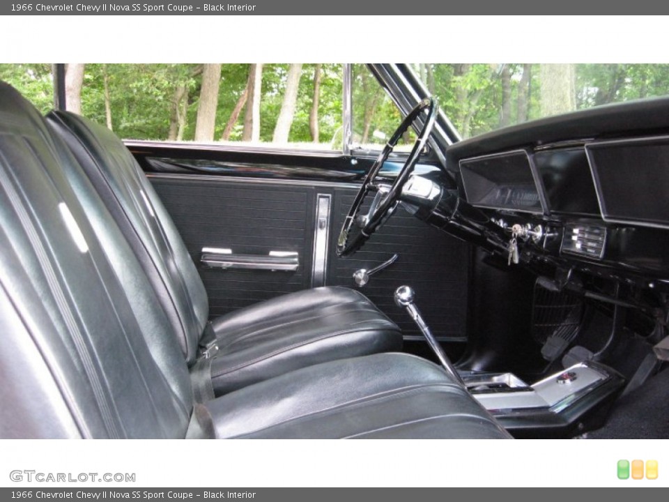 Black Interior Photo for the 1966 Chevrolet Chevy II Nova SS Sport Coupe #57214058