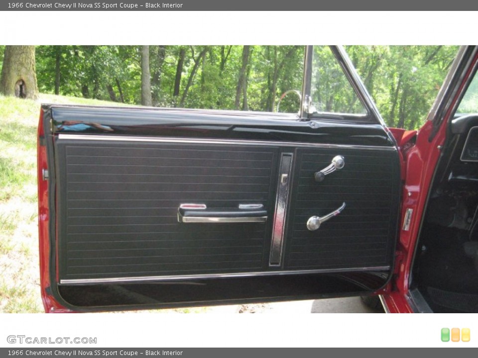 Black Interior Door Panel for the 1966 Chevrolet Chevy II Nova SS Sport Coupe #57214070