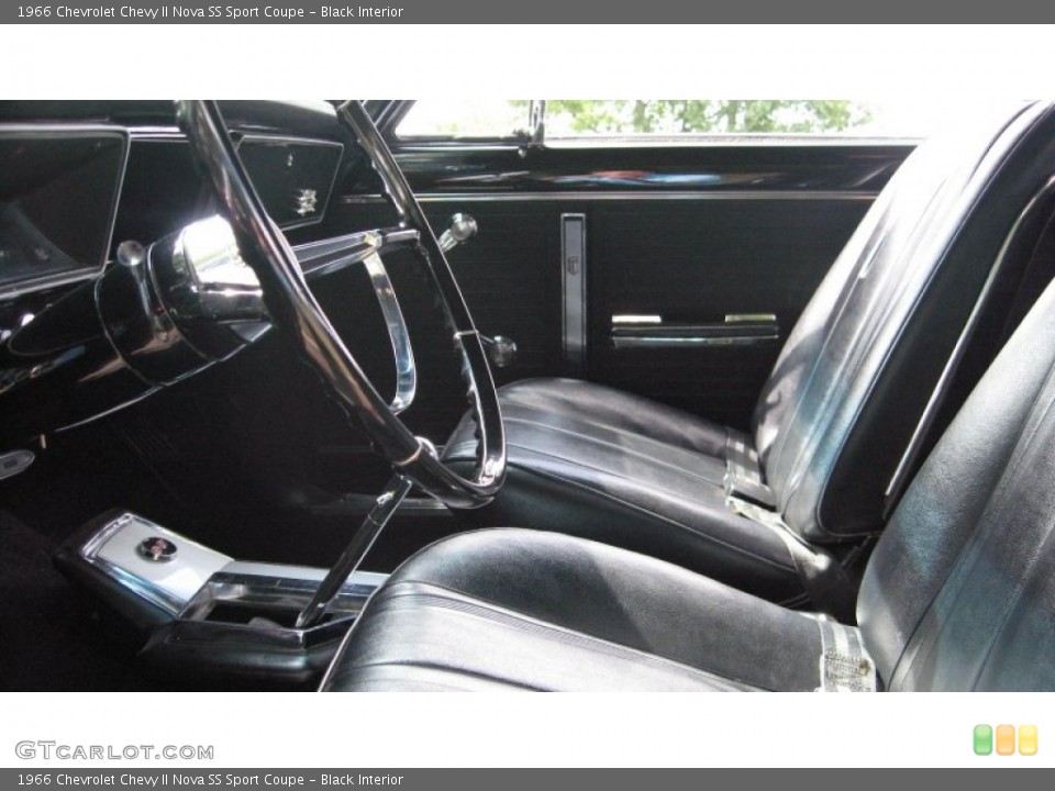 Black Interior Photo for the 1966 Chevrolet Chevy II Nova SS Sport Coupe #57214081