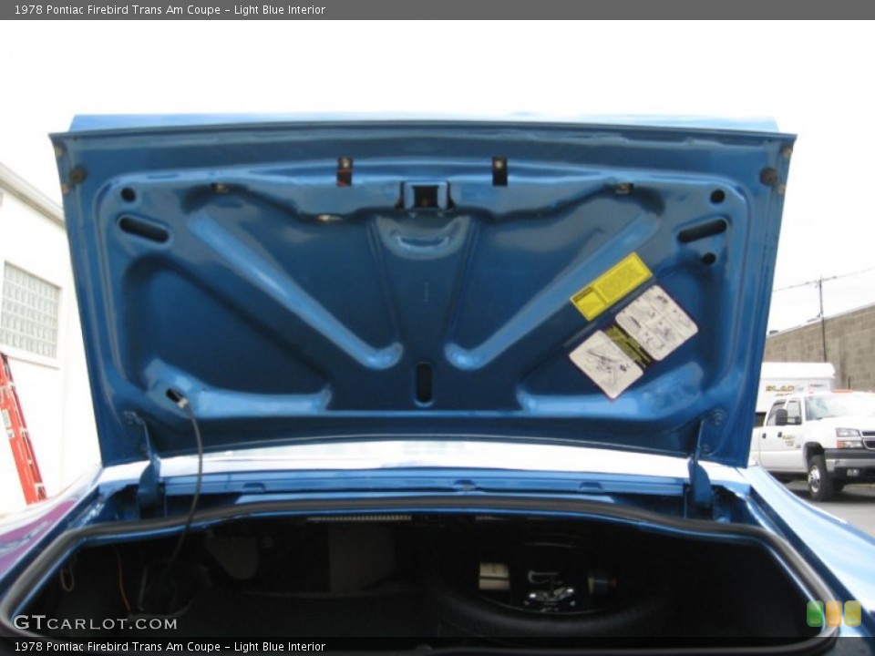 Light Blue Interior Trunk for the 1978 Pontiac Firebird Trans Am Coupe #57214462