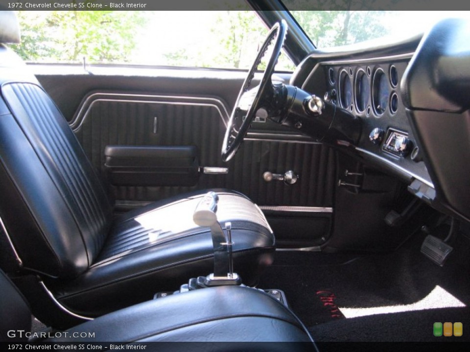 Black Interior Photo for the 1972 Chevrolet Chevelle SS Clone #57214846