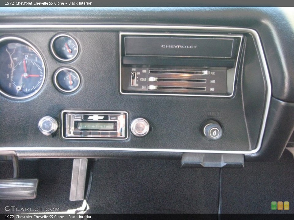 Black Interior Controls for the 1972 Chevrolet Chevelle SS Clone #57214866