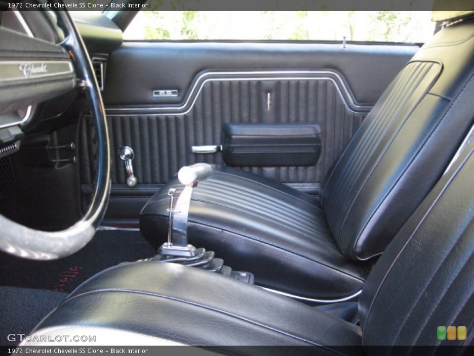 Black Interior Photo for the 1972 Chevrolet Chevelle SS Clone #57214890