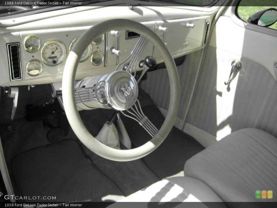 Tan 1939 Ford DeLuxe Interiors