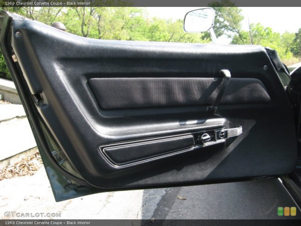 Black Interior Door Panel for the 1969 Chevrolet Corvette Coupe #57215203