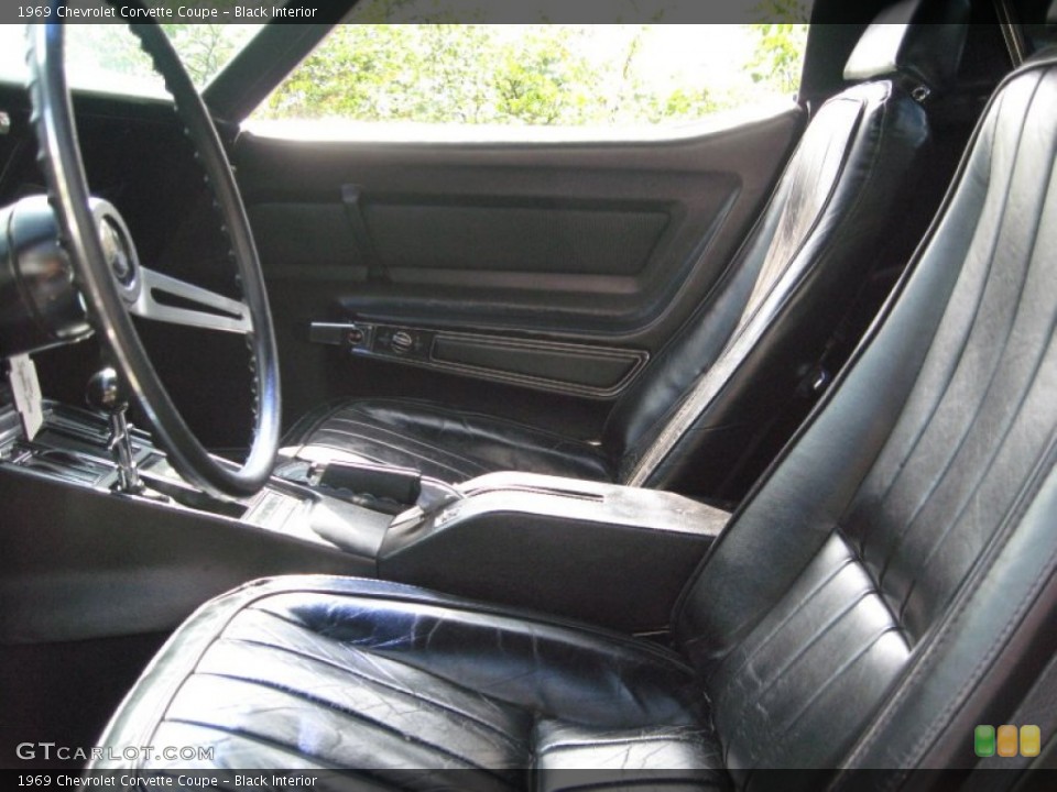 Black 1969 Chevrolet Corvette Interiors