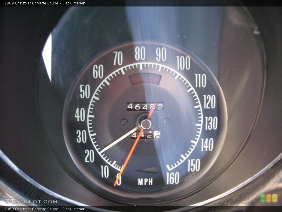 Black Interior Gauges for the 1969 Chevrolet Corvette Coupe #57215221