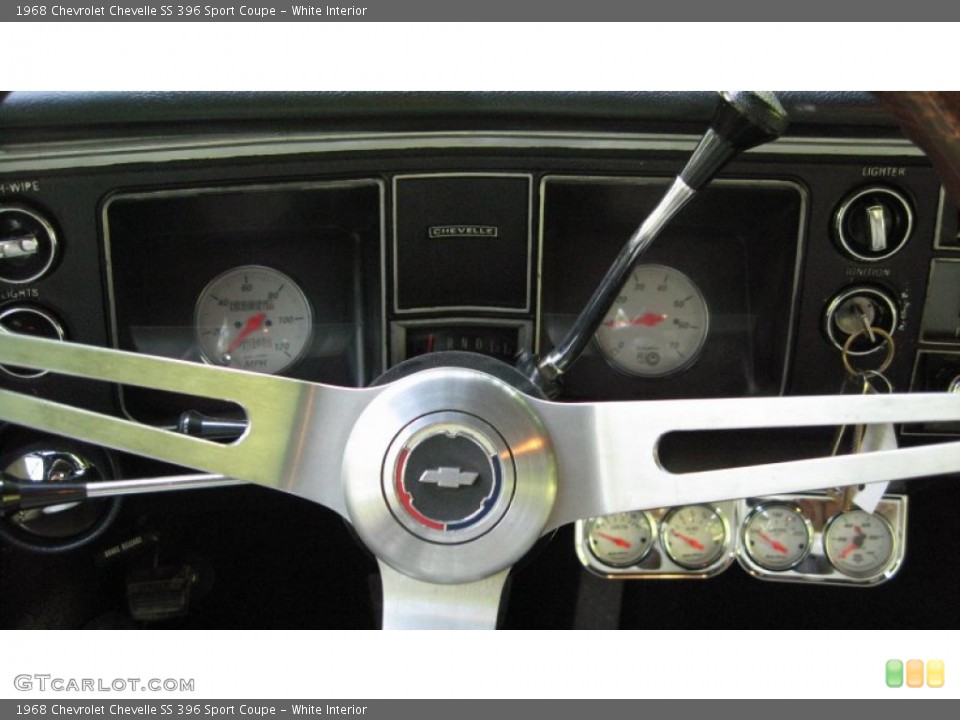 White Interior Gauges for the 1968 Chevrolet Chevelle SS 396 Sport Coupe #57215347