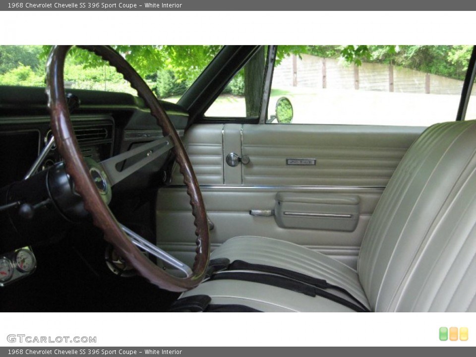 White Interior Photo for the 1968 Chevrolet Chevelle SS 396 Sport Coupe #57215353