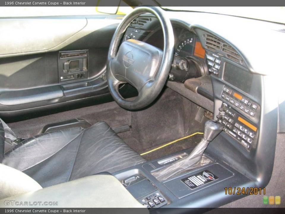 Black Interior Dashboard for the 1996 Chevrolet Corvette Coupe #57215456