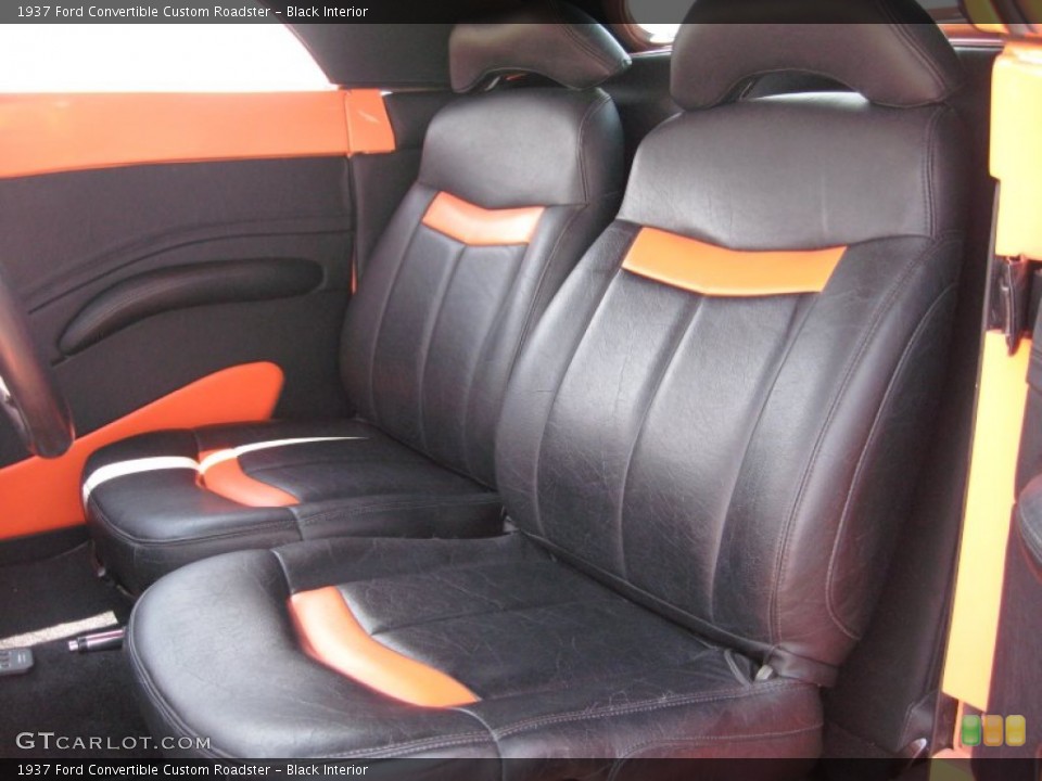 Black Interior Photo for the 1937 Ford Convertible Custom Roadster #57215593