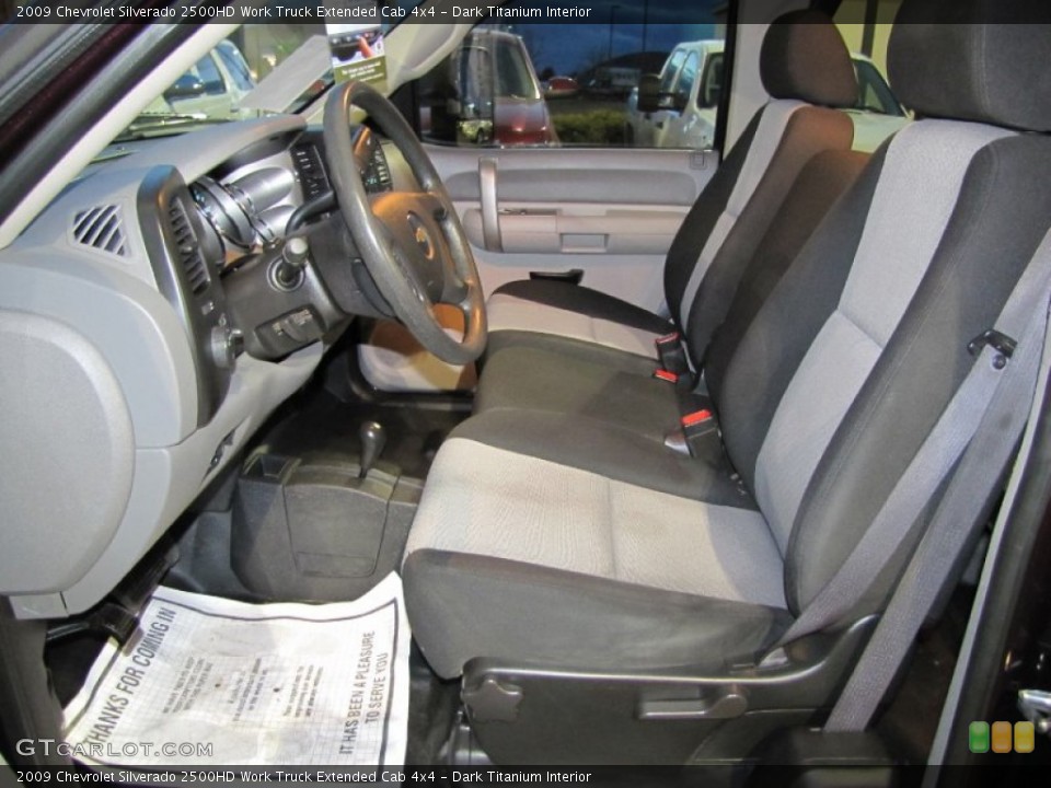 Dark Titanium Interior Photo for the 2009 Chevrolet Silverado 2500HD Work Truck Extended Cab 4x4 #57220763