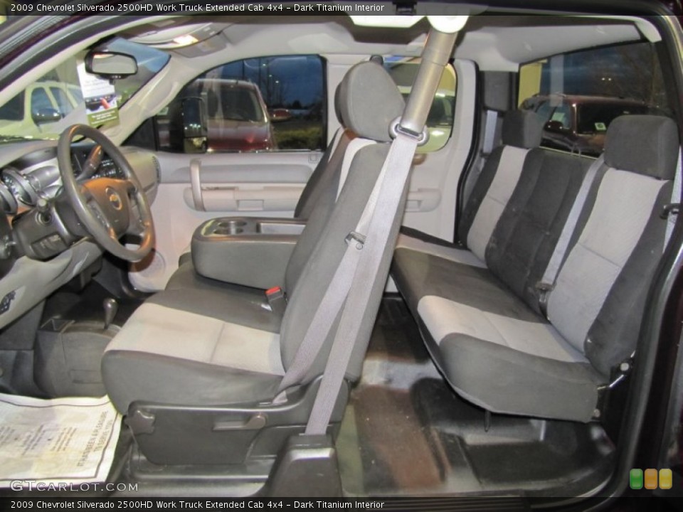 Dark Titanium Interior Photo for the 2009 Chevrolet Silverado 2500HD Work Truck Extended Cab 4x4 #57220936