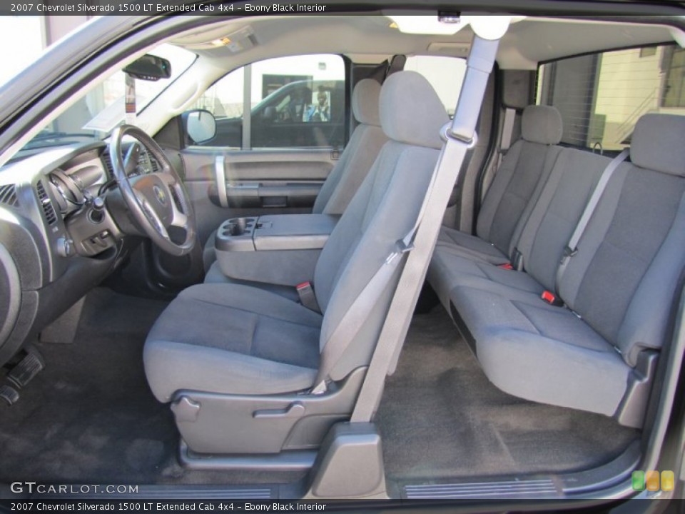 Ebony Black Interior Photo for the 2007 Chevrolet Silverado 1500 LT Extended Cab 4x4 #57222977